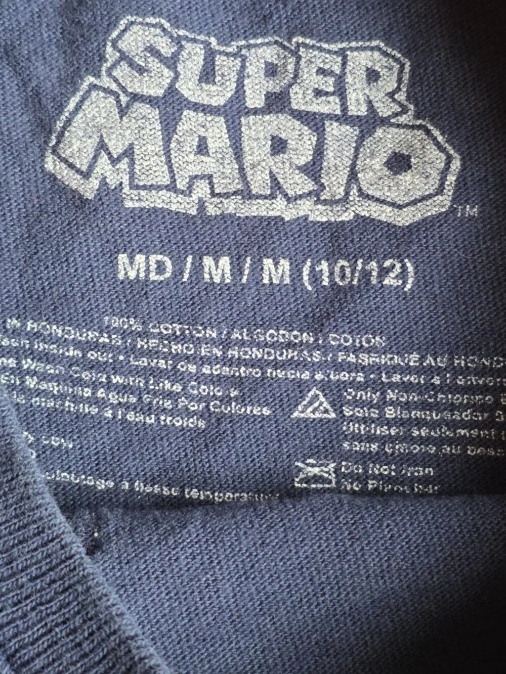 Nintendo Super Mario Bros Short Sleeve T-Shirt | Boys 10-12 | Bowser Toad Yoshi